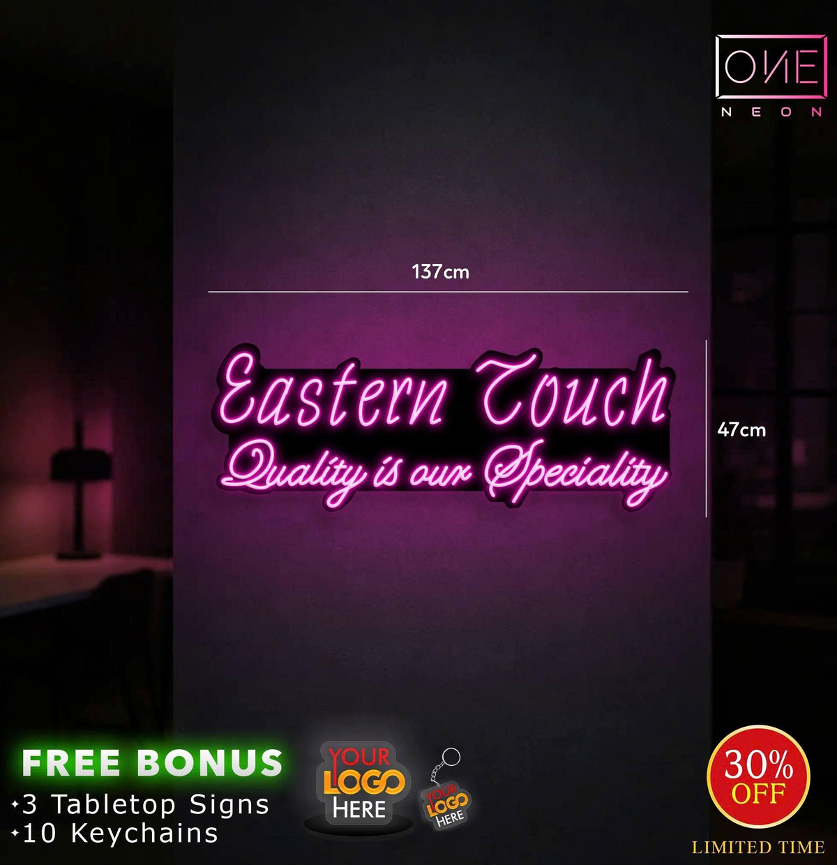 Eastern touch| LED Neon Sign (extra cost)