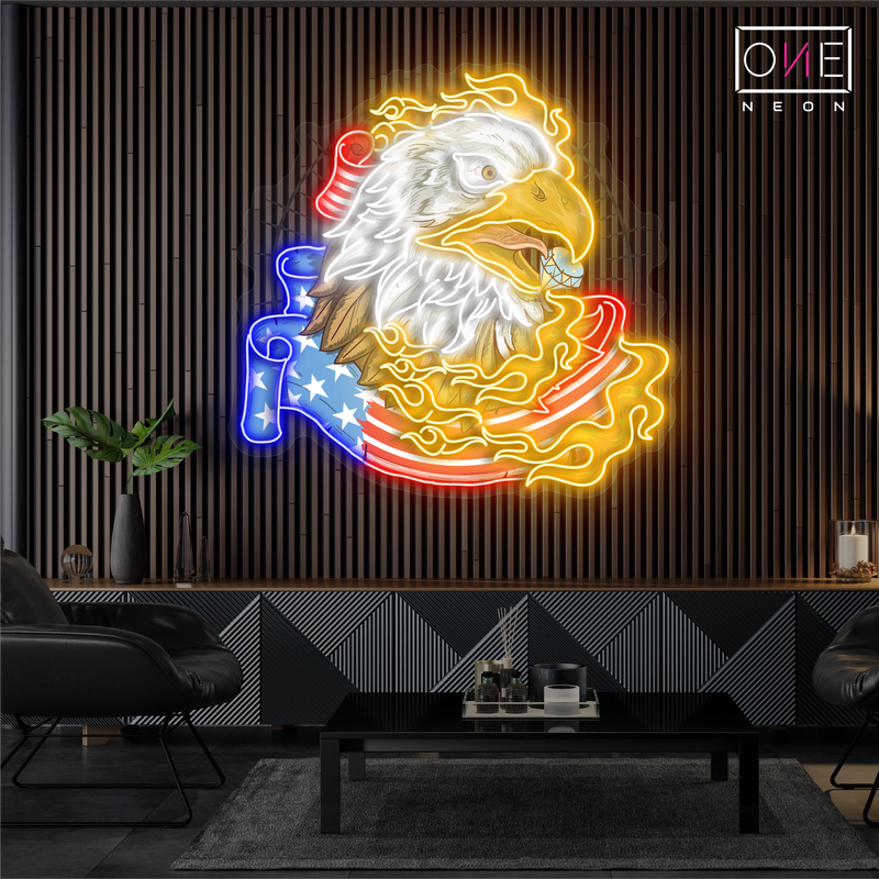 American Freedom Artwork Led Neon Sign – ONE Neon™ Sign - GB