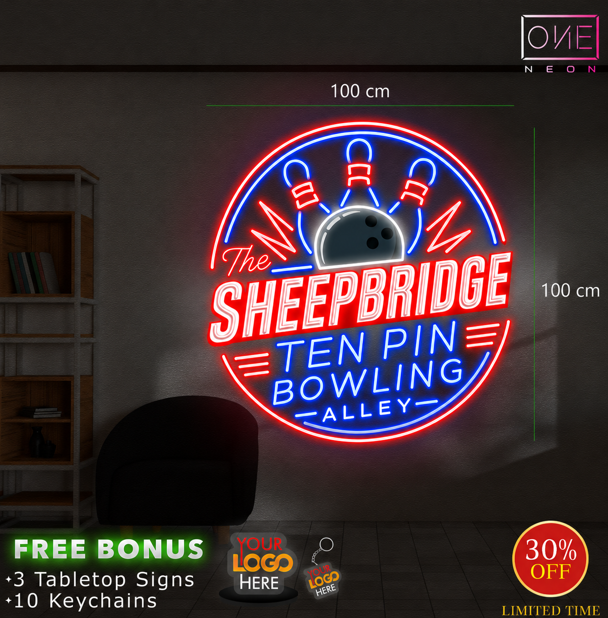 THE SHEEPBRIDGE TEN PIN BOWLlNG ALLEY | LED Neon Sign