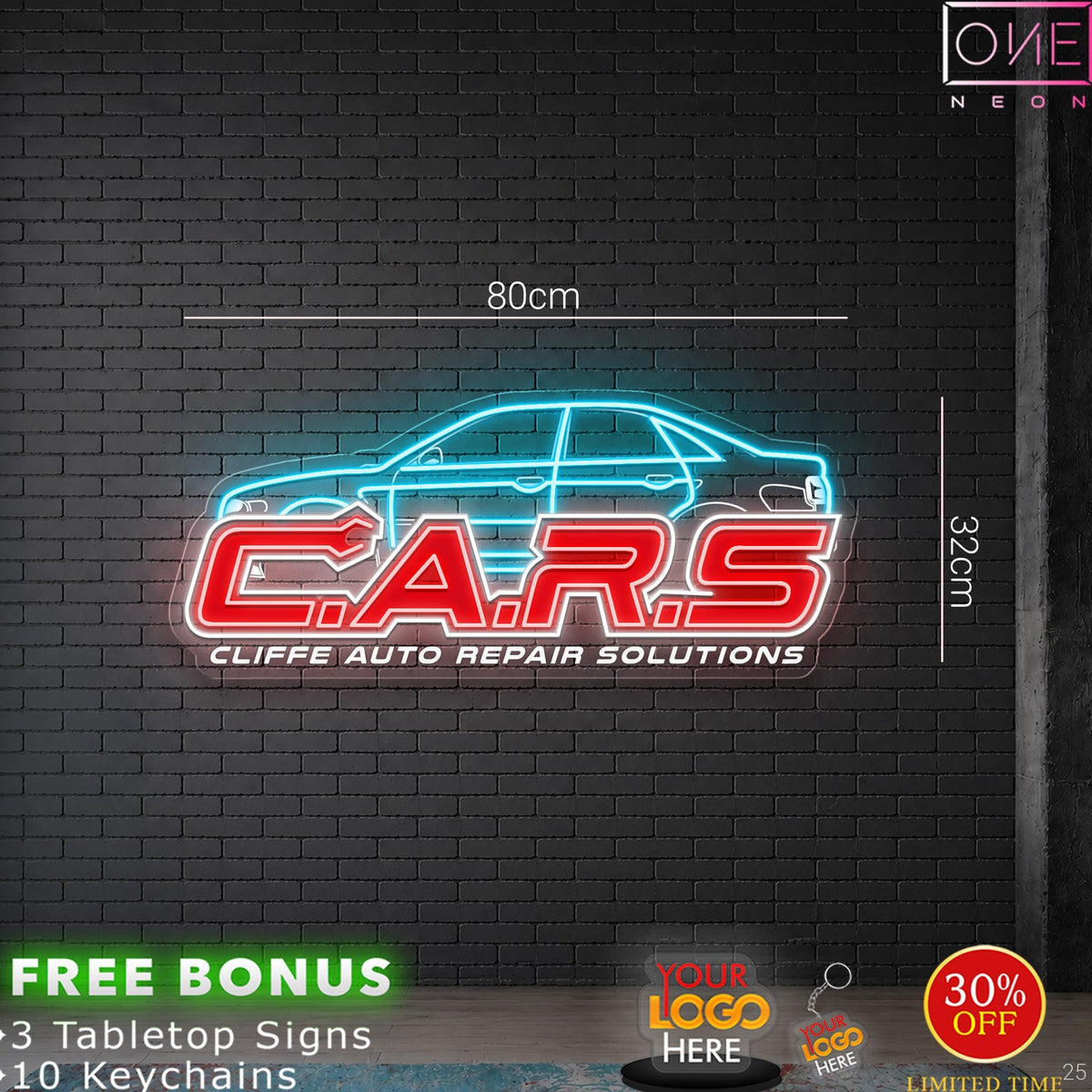 C.A.R.S | LED neon sign