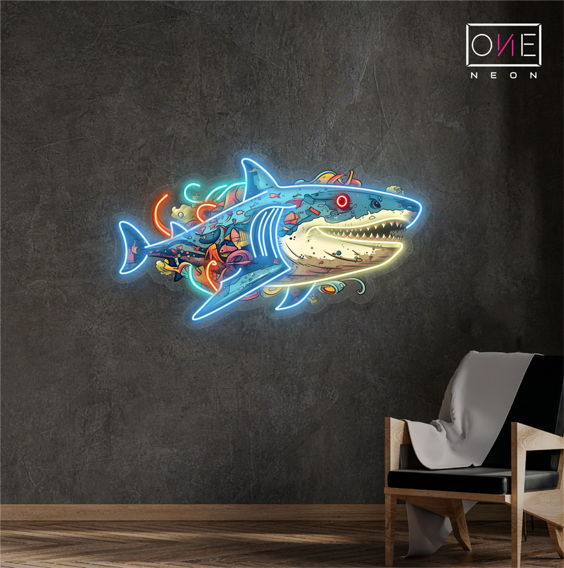 Ocean Predator Artwork Led Neon Sign – ONE Neon™ Sign - UK