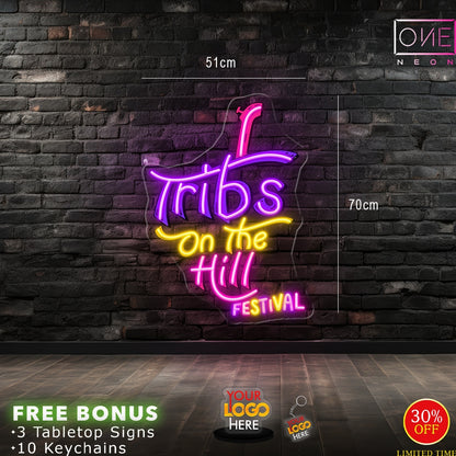 Tribs on the hill festival | Led Neon Sign