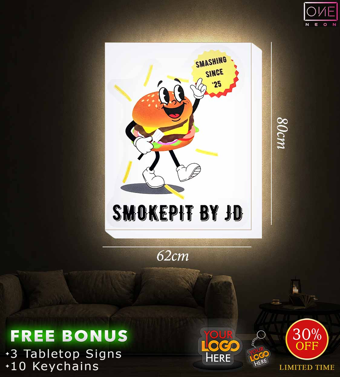 SMOKEPIT BY JD | Light Box Sign