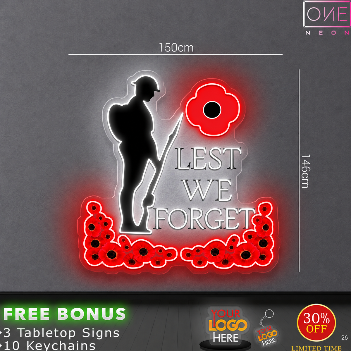 LET  WE FORGET | LED Neon Sign (waterproof)