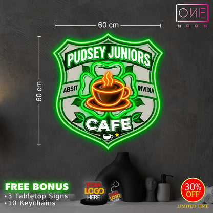 PUDSEY JUNIORS CAFE | LED Neon Sign