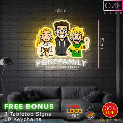 POKEFAMILY | LED Neon Sign