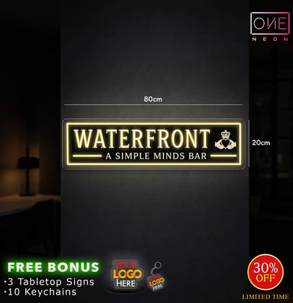 WATERFRONT & SIMPLE MINDS | LED Neon Sign (2 signs)