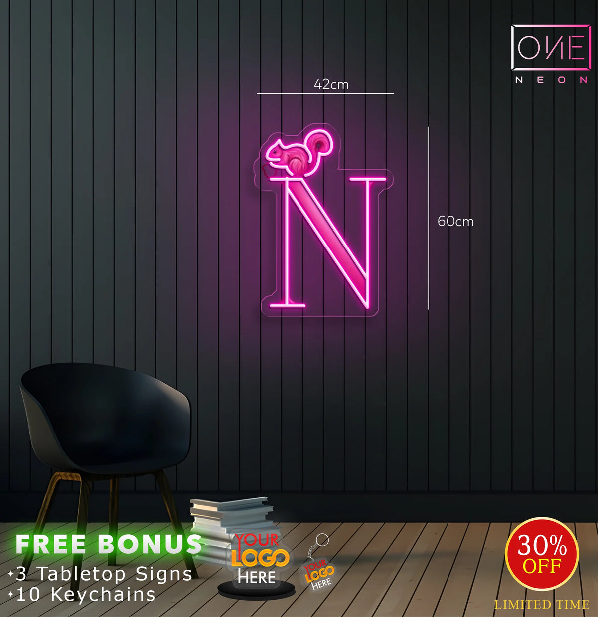 N | LED Neon Sign
