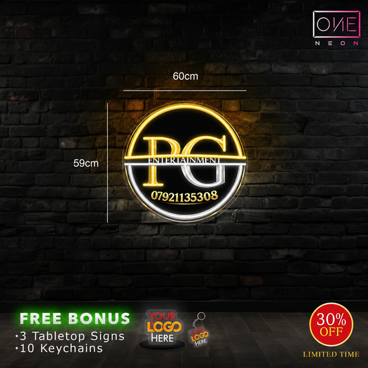 PG logo | LED Neon Sign