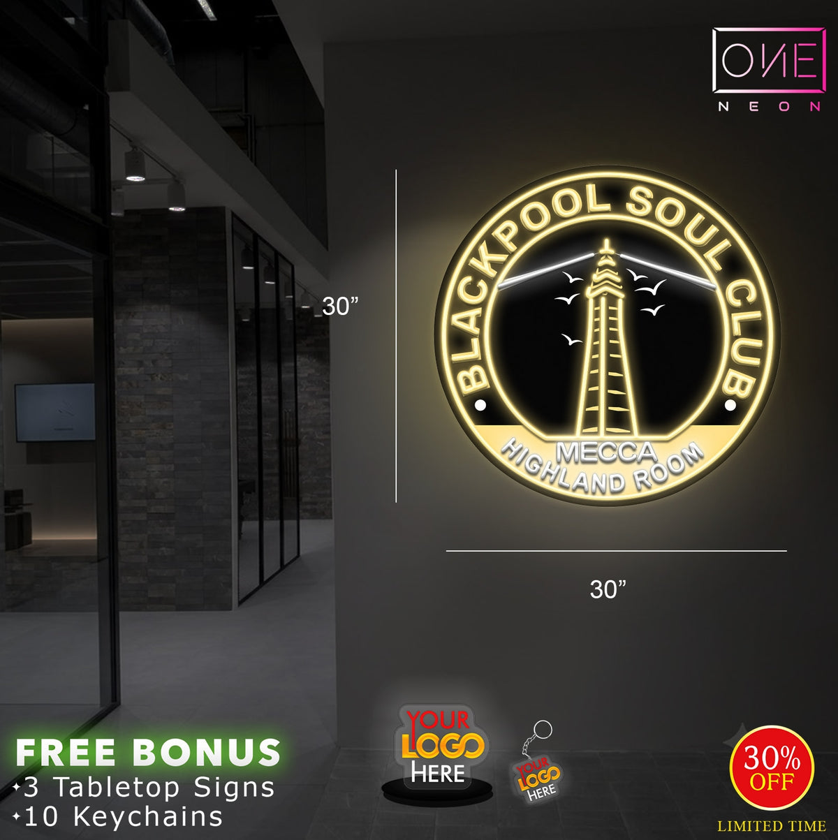 BLACKPOOL SOUL CLUB | LED Neon Sign (2 signs)