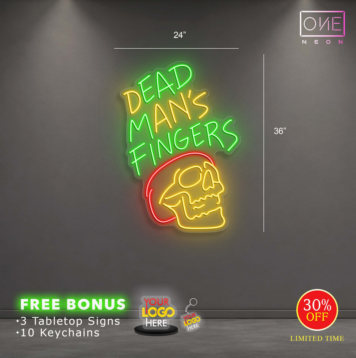 DEAD MAN'S FINGERS  | LED Neon Sign