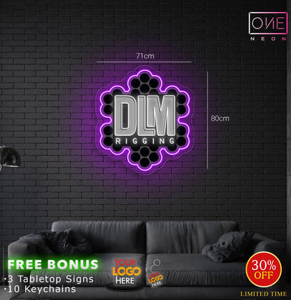RIGGING and DLM | LED Neon Sign (2 Signs)