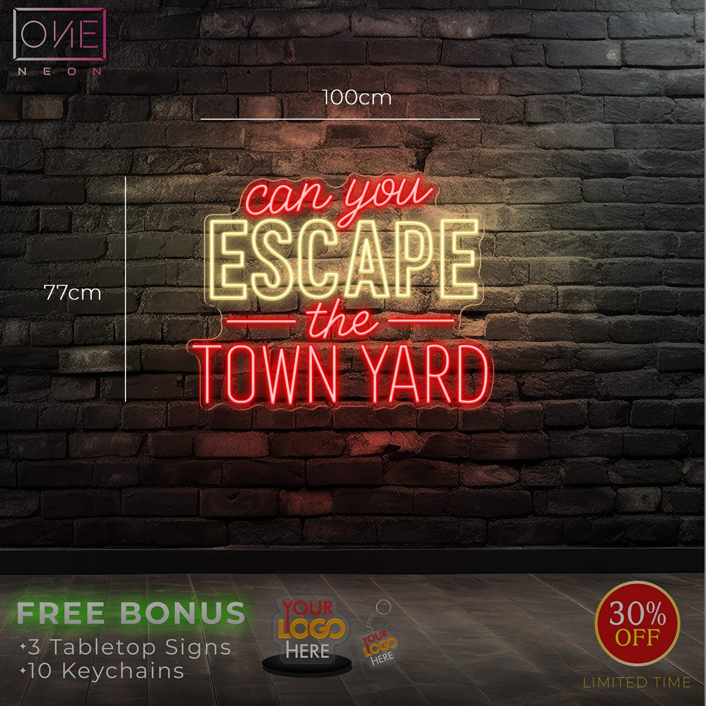 Can You Escape The Town Yard | LED Neon Sign