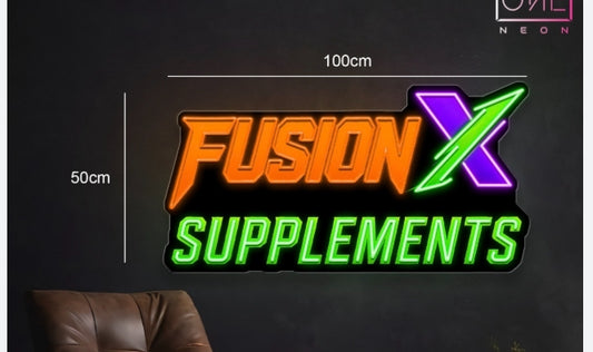 FUSION X SUPPLEMENTS| LED Neon Sign