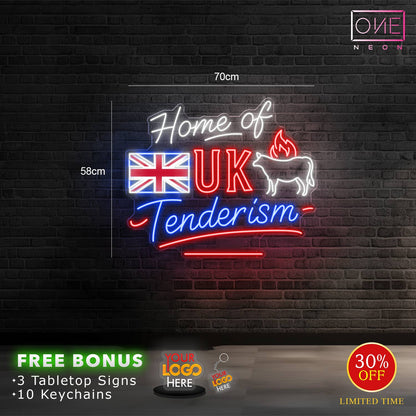 Feed me BBQ+ Joey's smoke house + The pit room+ Home of UK ( 4 signs)| Led Neon Sign