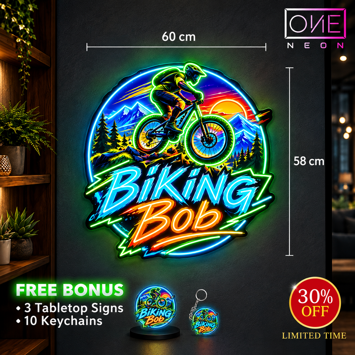 BIKING BOB| LED Neon Sign