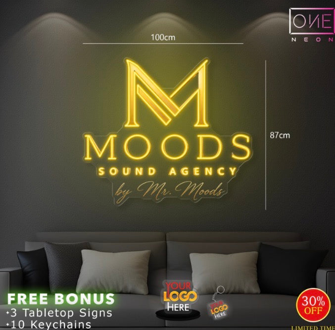 Moods sound agency| LED Neon Sign