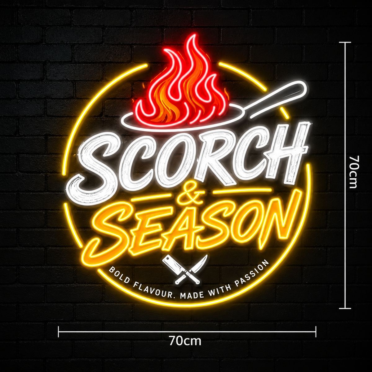 SCORCH & SEASON  | LED Neon Sign