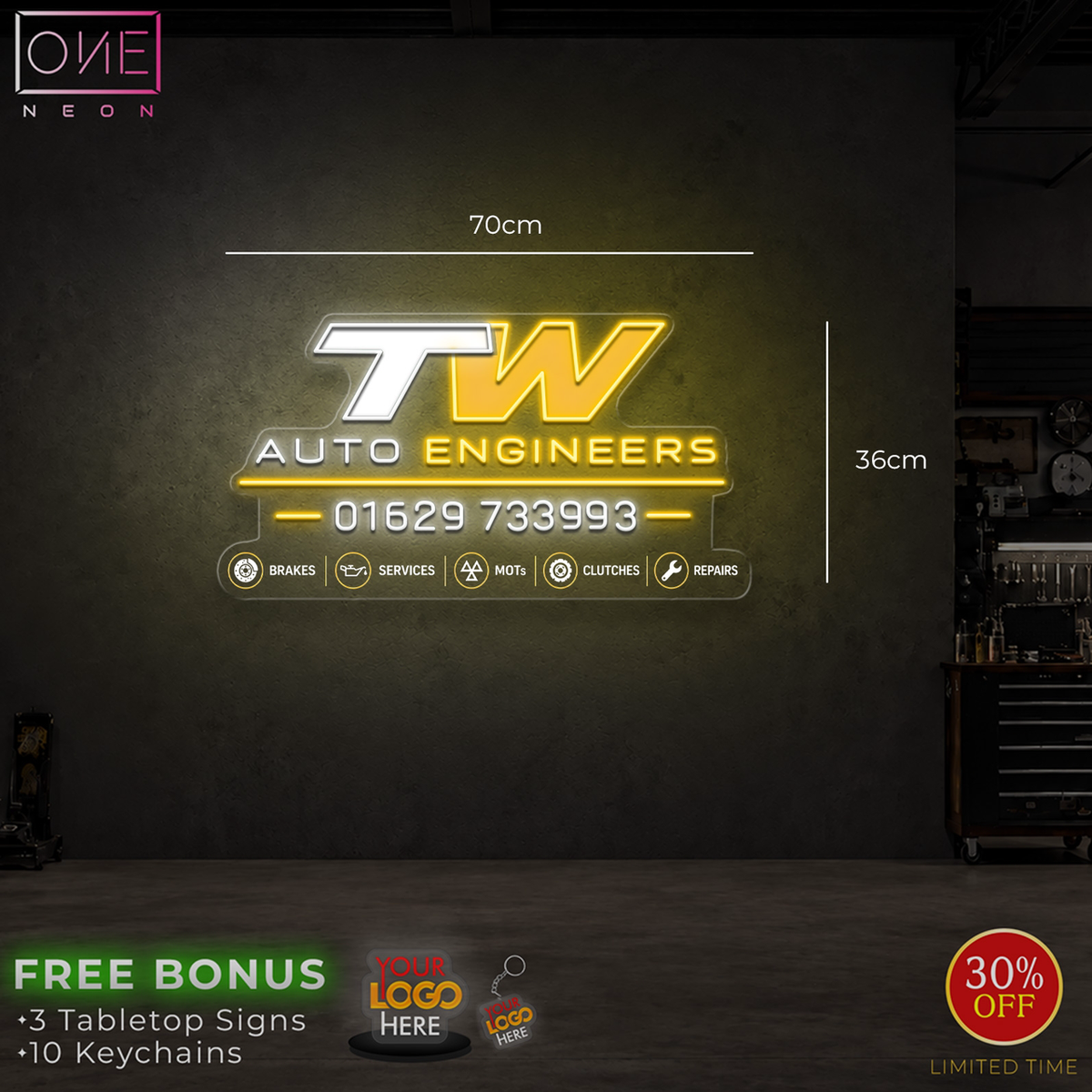 TW AUTO ENGINEERS | LED Neon Sign