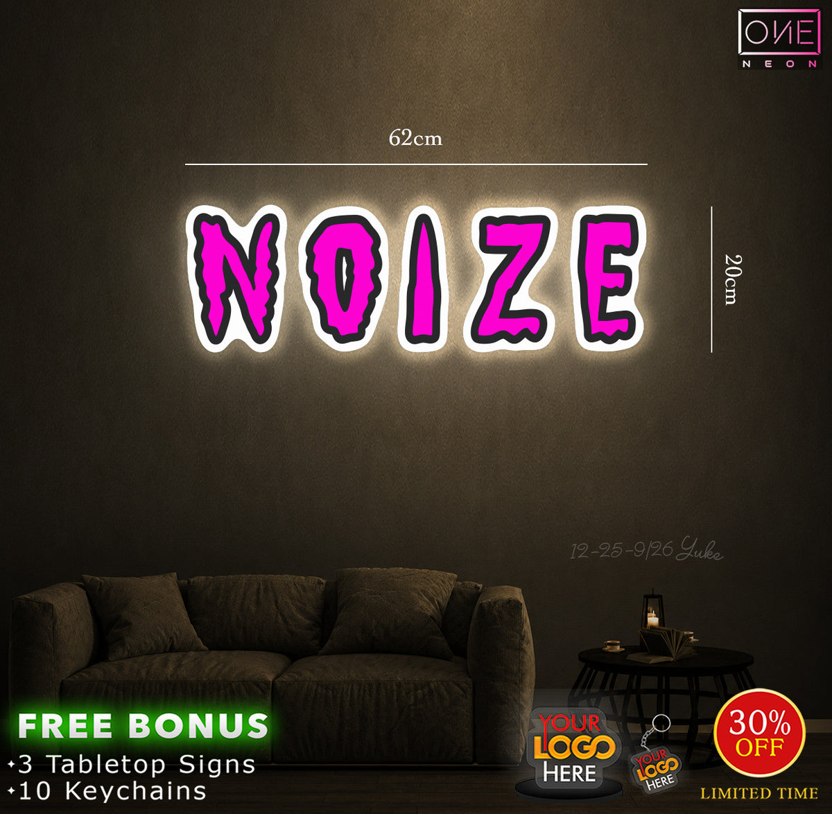 Thingz that make noize | LED Neon Sign (waterproof backlit)