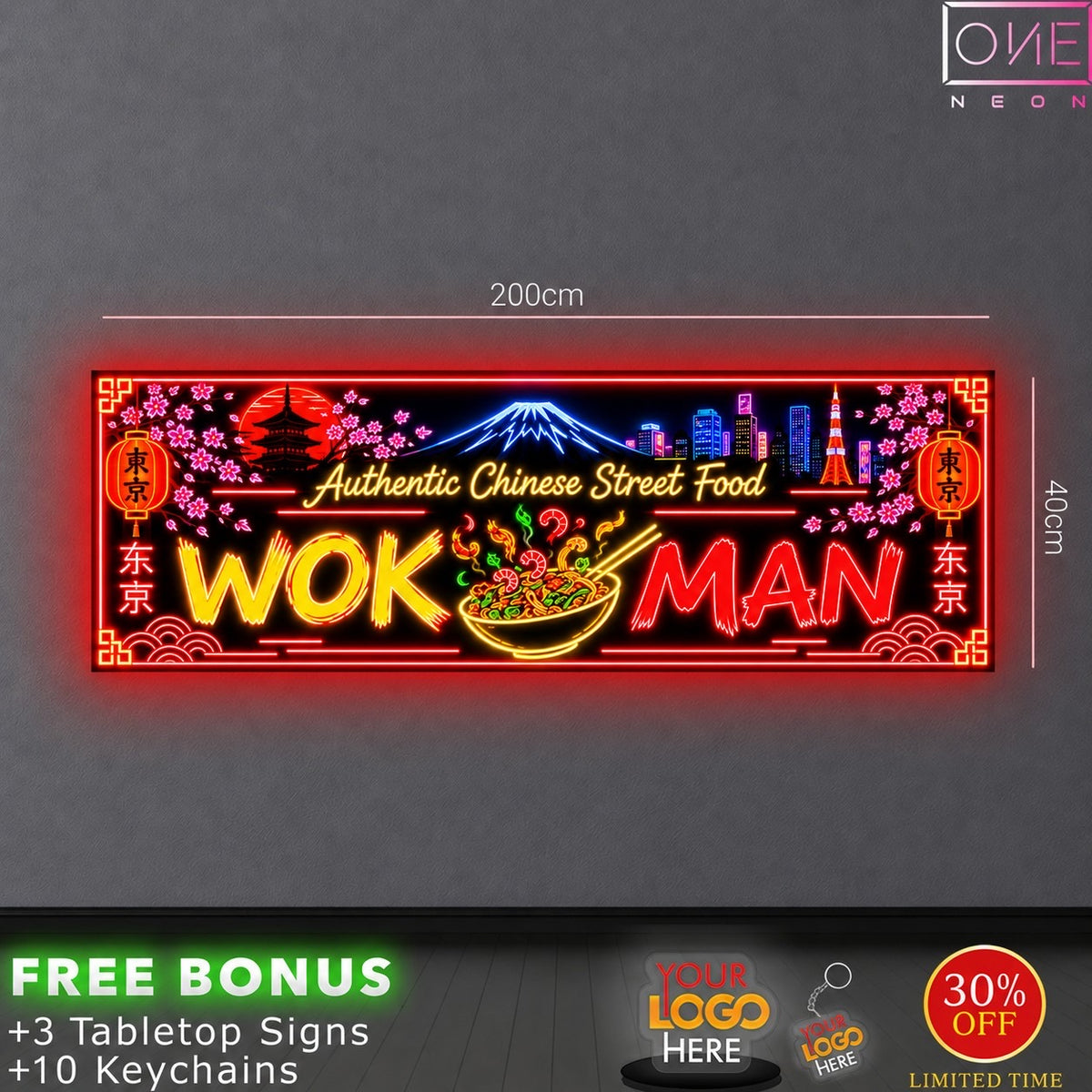 WOK MAN| LED Neon Sign