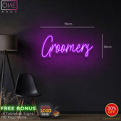 Groomers and Adoption wall| LED Neon Sign (2 signs)