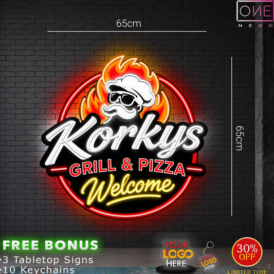 Korkys Grill & Pizza  | LED Neon Sign