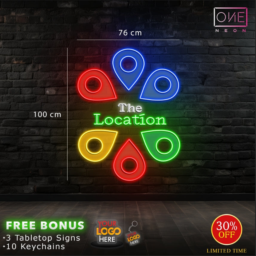 THE LOCATION | LED Neon Sign