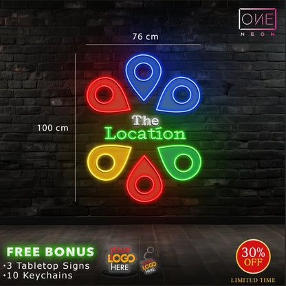 THE LOCATION | LED Neon Sign