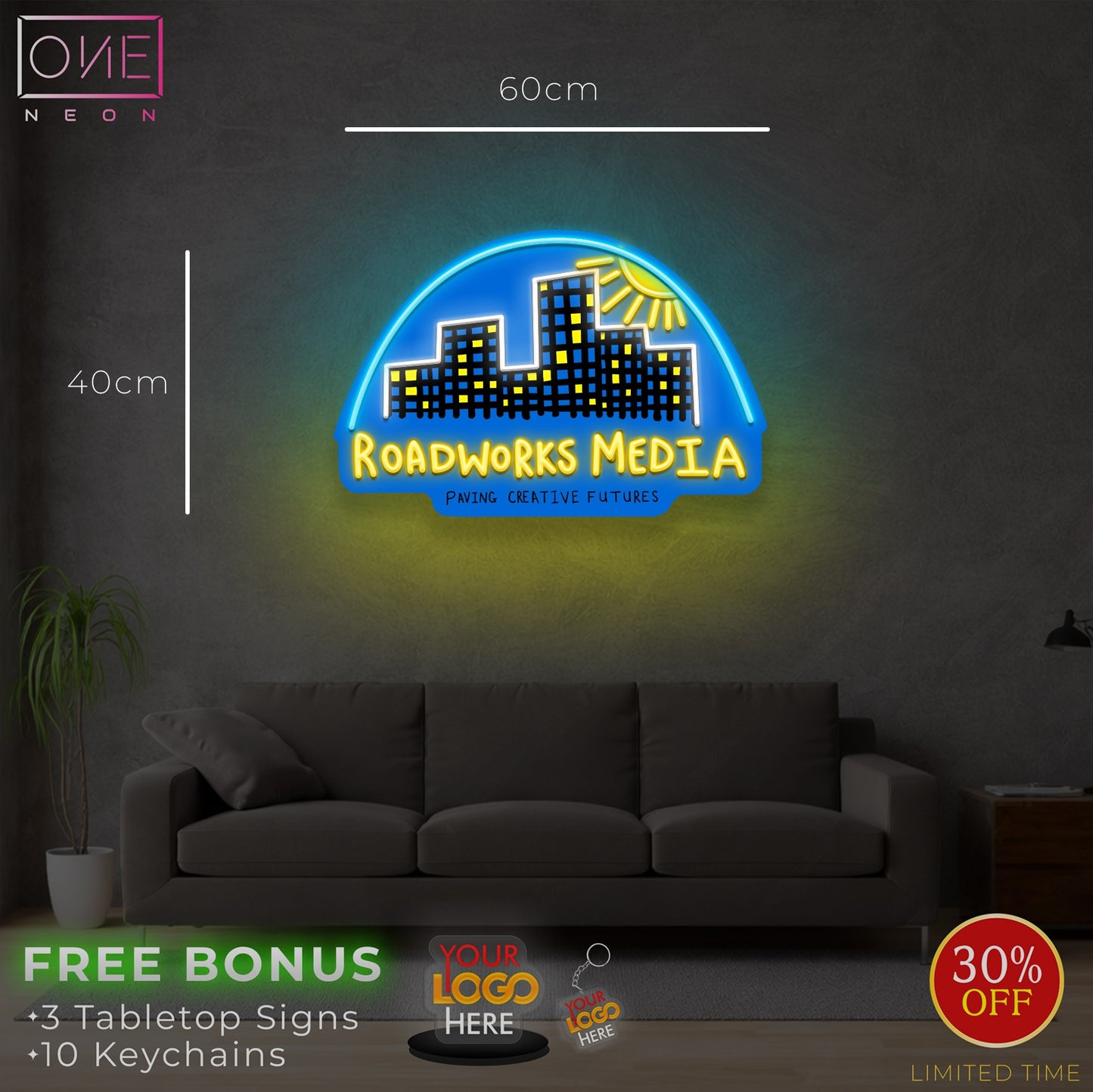 Roadwork media| LED Neon Sign