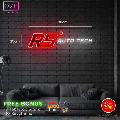 R5 AUTO TECH | LED Neon Sign (2 Signs)