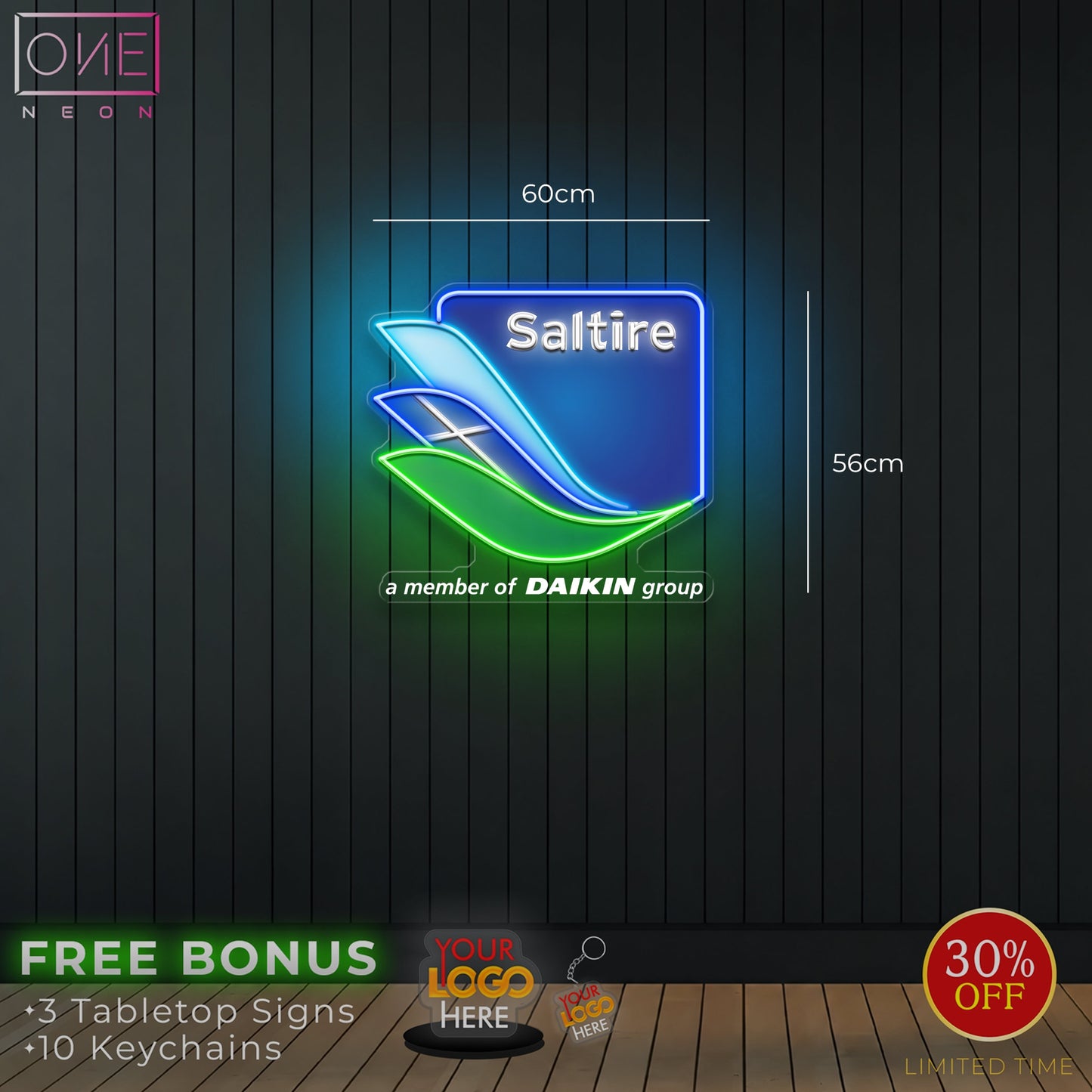 SALTIRE| LED Neon Sign