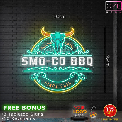SMO CO BBQ| LED Neon Sign