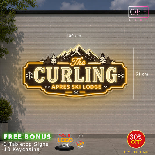 THE CURLING | Waterproof LED Neon Sign