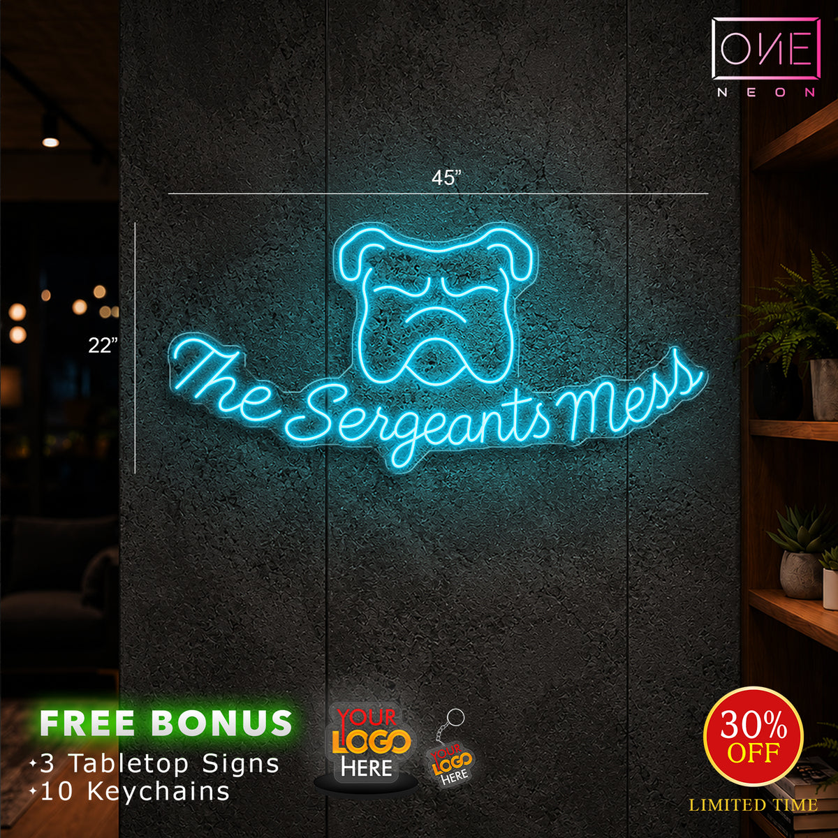 The Sergeants Mess | LED Neon Sign