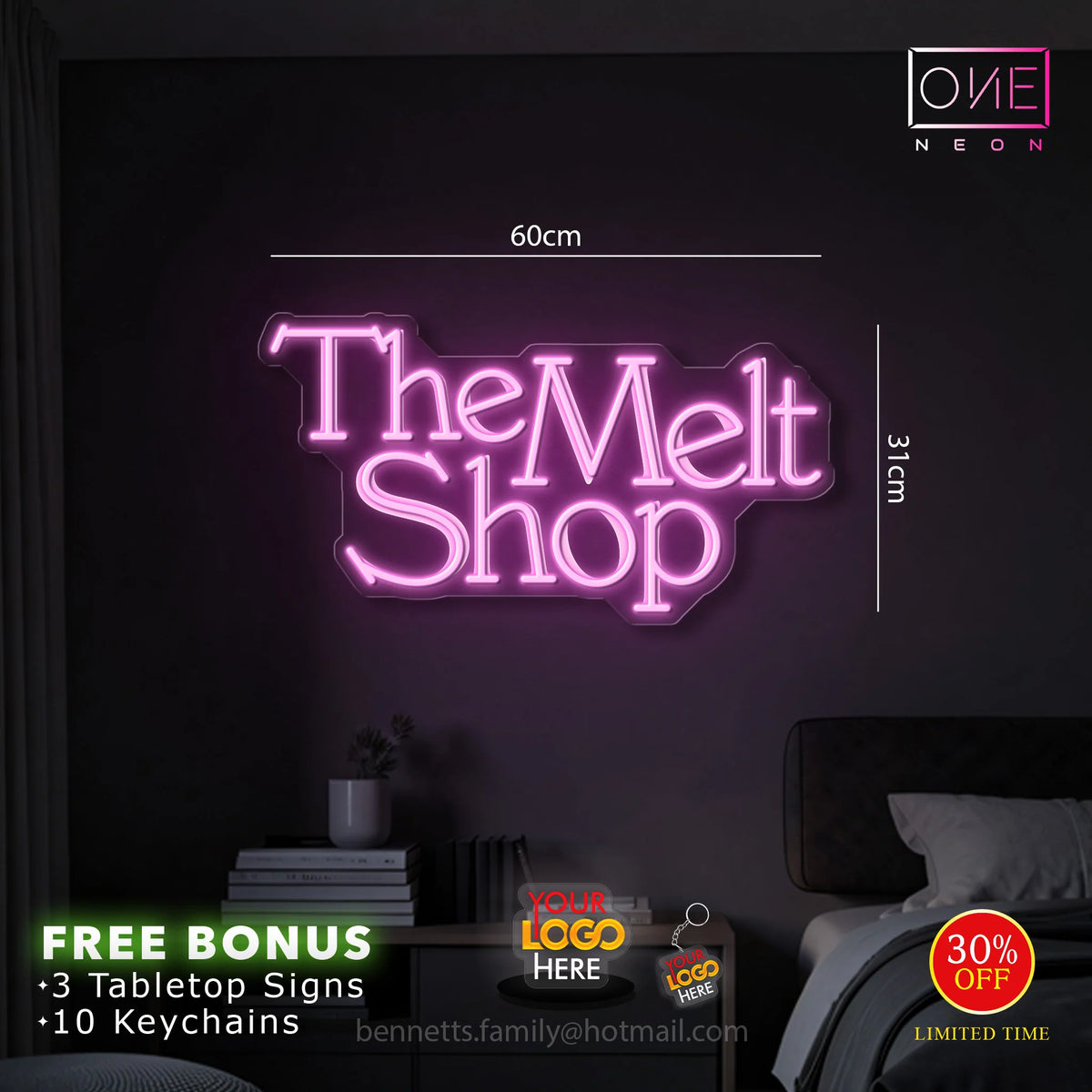 The melt shop | LED Neon Sign ( 2 signs)