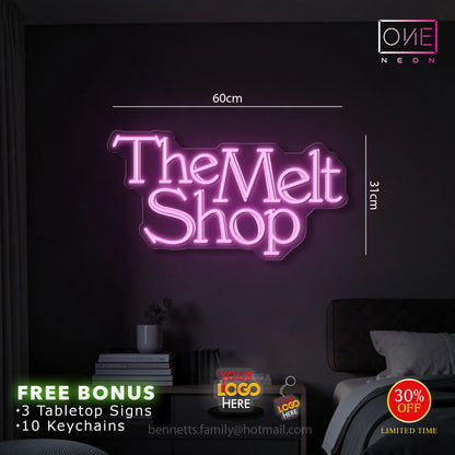The melt shop | LED Neon Sign ( 2 signs)