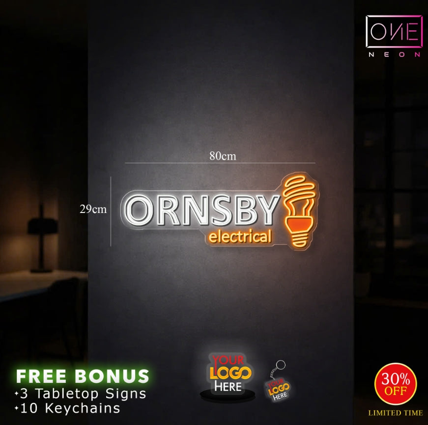 ORNSBY RACING + ORNSBY ELECTRICAL| LED Neon Sign (2 signs)