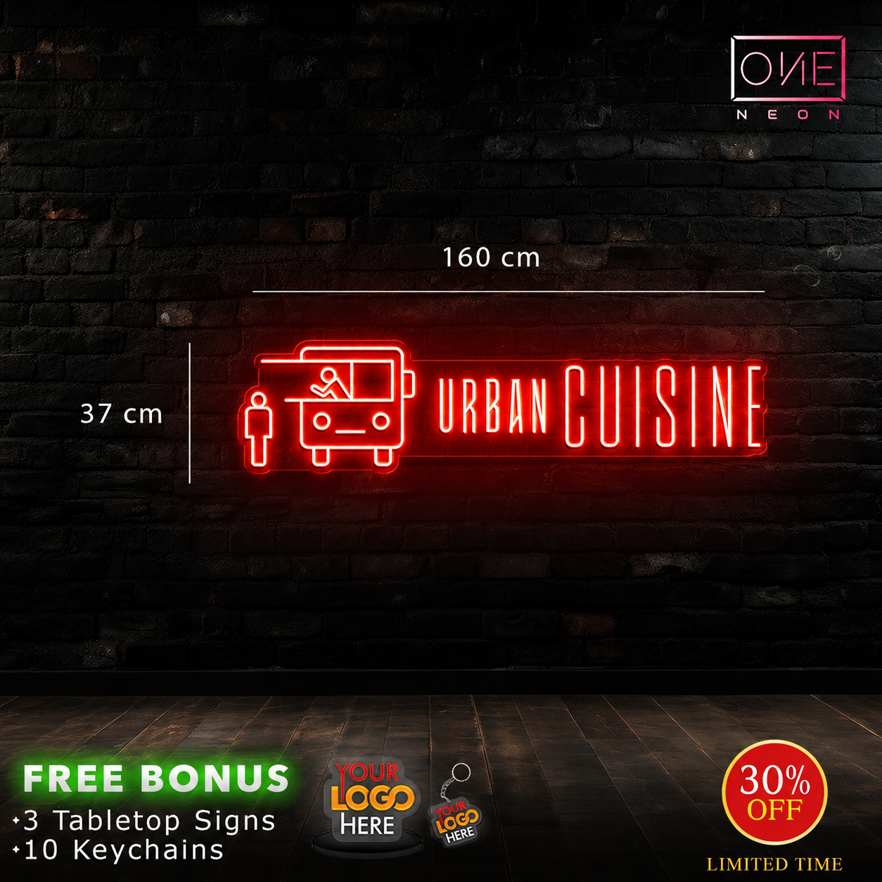 URBAN CUISINE | LED Neon Sign (waterproof)