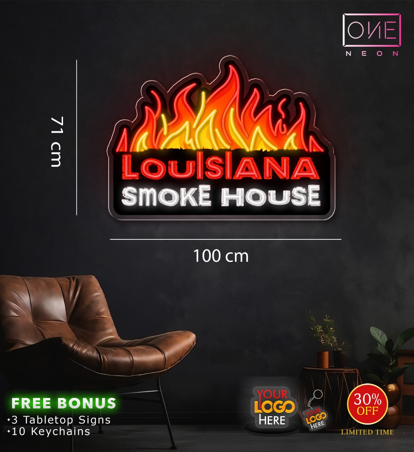 Louisiana Smoke House | Led Neon Sign