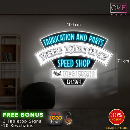 Fabrication and parts speed shop | Led Neon Sign