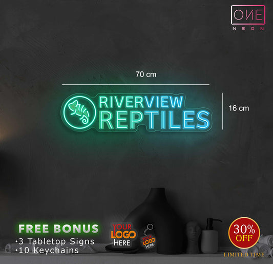 Riverview reptiles| Led Neon Sign