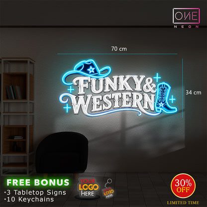 FUNKY & WESTERN | LED Neon Sign (Express Shipping)