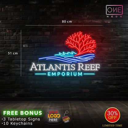 ATLANTIS REEF | LED Neon Sign (2 signs)