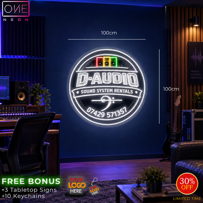 DEAN WILLIAMS CUSTOM LOGO | LED Neon Sign (4 signs)
