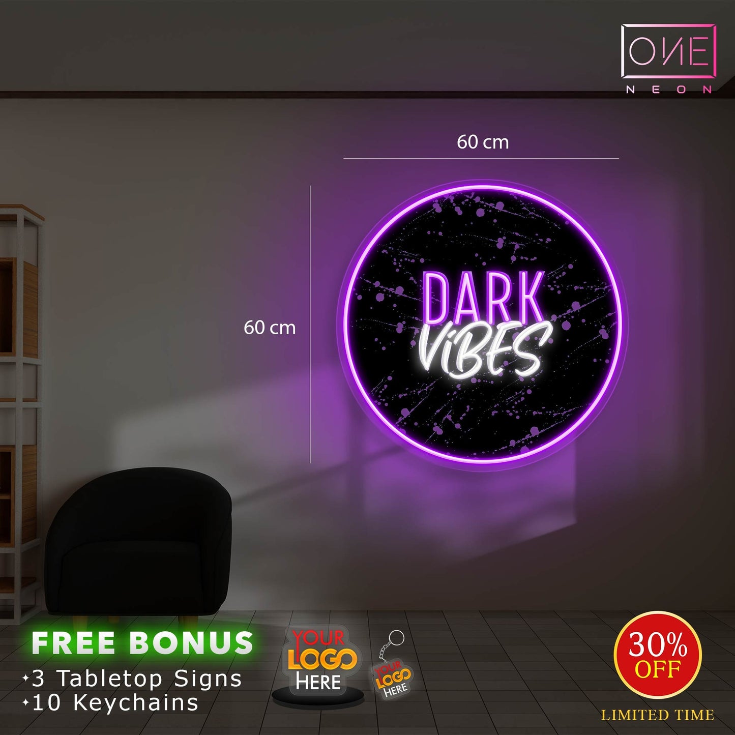 DARK VIBES | LED Neon Sign