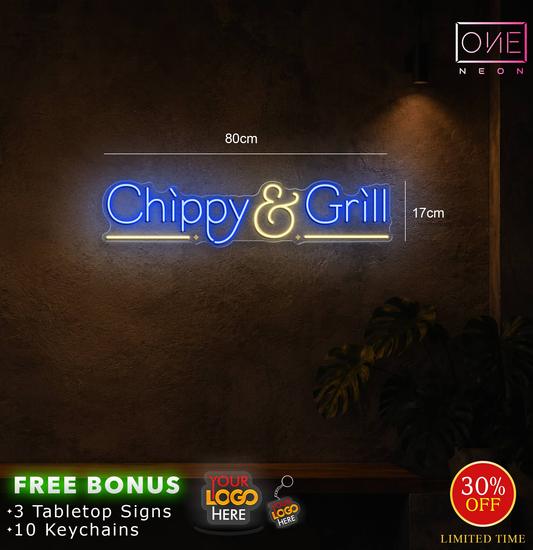 chippy & grill  | LED Neon Sign