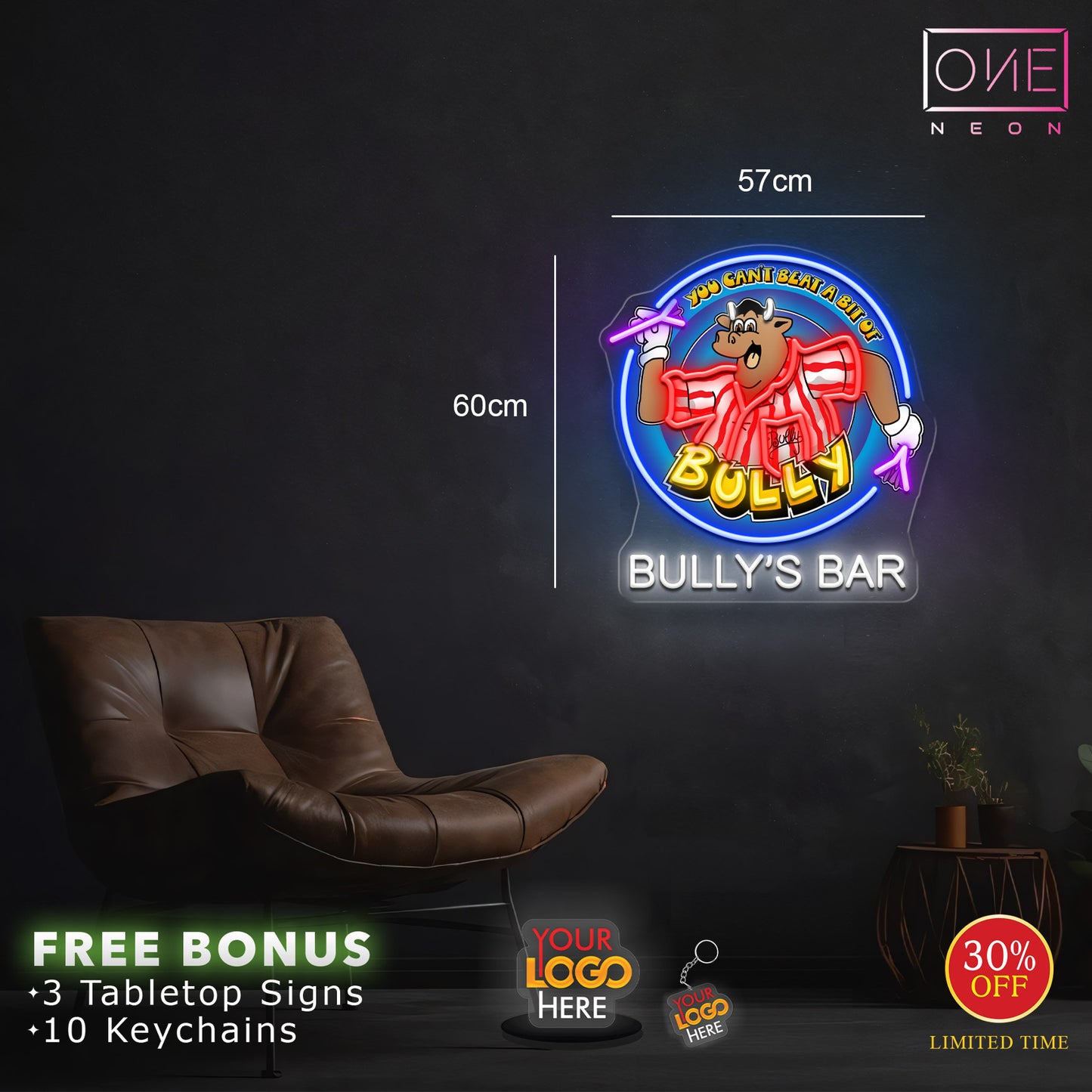 BULLY'S BAR | LED Neon Sign