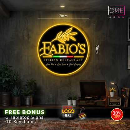 FABIO'S| LED Neon Sign (waterproof sign)