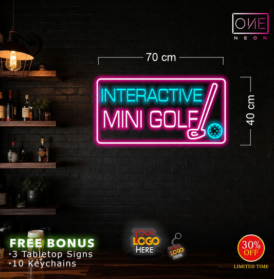 INTERACTIVE MINI GOLF | LED Neon Sign